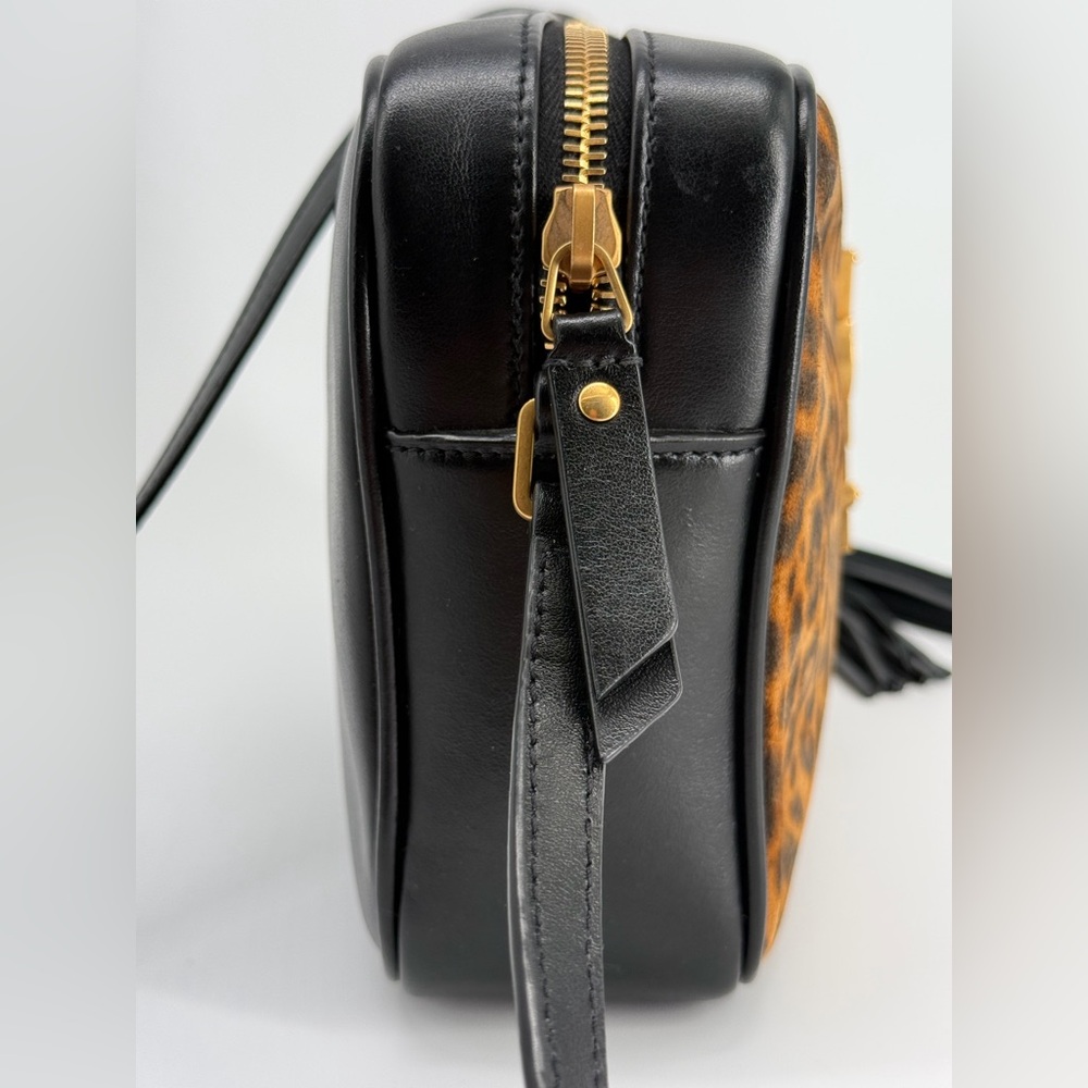 Saint Laurent Leopard Print Lou Camera Crossbody Bag - Picture 10 of 16